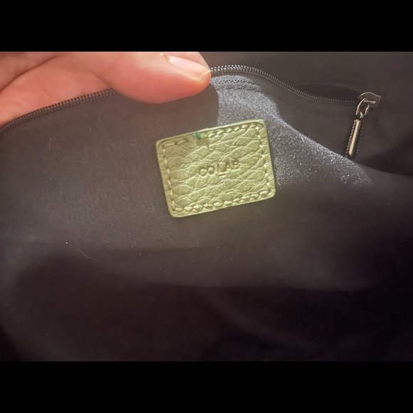 Co lab, large olive green vegan leather tote - Picture 4 of 6